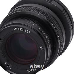 50Mm F1.6 Full Frame Tilt Shift Lens Supporting Omnidirectional 15 Degree Moveme