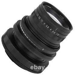 50mm F1.6 FX Mount Tilt Shift Manual Full Frame Alloy Lens For Fuji Mirrorle GF0