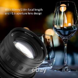 50mm F1.6 Large Aperture Tilt Shift Manual Full Frame Lens For M4/3 Mount