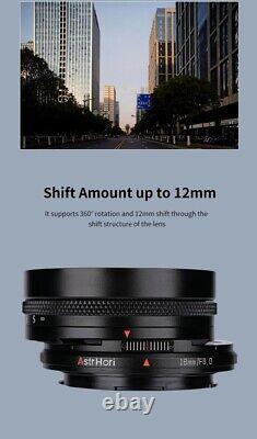 AstrHori 18mm F8 Shift Full Frame Wide Angle Lens for RF CRF R Mount R5 R6 Rp