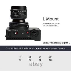 AstrHori 50mm F1.4 Full Frame MF Tilt Shift Lens For Leica Panasonic Sigma L Mou