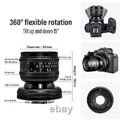 AstrHori 50mm F1.4 Tilt Shift Lens Full Frame MF For Panasonic Olympus M43 mount