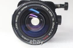 Canon TS 35mm F/2.8 S. S. C Tilt Shift Wide Angle Lens for FD Mount From Japan