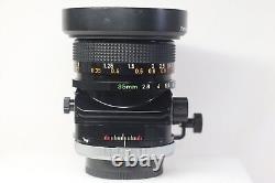 Canon TS 35mm F/2.8 S. S. C Tilt Shift Wide Angle Lens for FD Mount From Japan