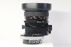 Canon TS 35mm F/2.8 S. S. C Tilt Shift Wide Angle Lens for FD Mount From Japan