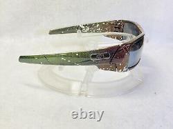 Custom Oakley Gascan Sunglasses MultiColor Shift Splatter w Black Polarized Lens