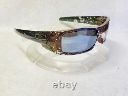 Custom Oakley Gascan Sunglasses MultiColor Shift Splatter w Black Polarized Lens