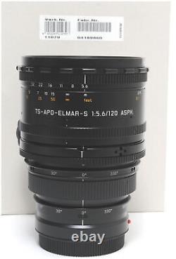 Leica S Tilt-Shift Lens 5.6/120mm TS-APO-ELMAR-S ASPH. 11079 boxed