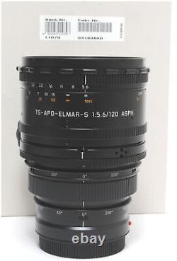 Leica S Tilt-Shift lens 5.6/120mm TS-APO-ELMAR-S ASPH. 11079 boxed