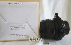 MINOLTA SHIFT CA ROKKOR MD LENS 12.8 35mm in original packaging (k03)