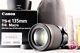 Mint+ In Box Canon Ts-e135mm F/4 L Macro Tilt-shift Lens From Japan Le69