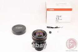 MINT in Box Canon TS-E 17mm f/4 L f4LTilt Shift from Japan Lm32