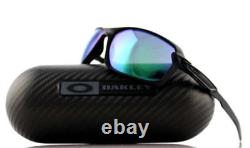 NIB Oakley CARBON SHIFT Sunglasses, Matte Black / Jade Iridium Lens OO9302-07