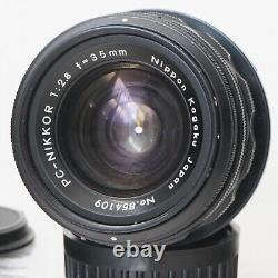 Near MINT Nikon PC-Nikkor 35mm F/2.8 Wide Angle Control Shift Lens Nippon Kogaku