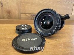 Near Mint Nikon PC Nikkor 28mm F/3.5 Wide Angle Shift Lens From Japan