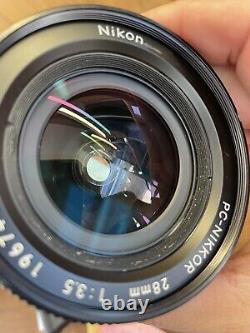 Near Mint Nikon PC Nikkor 28mm F/3.5 Wide Angle Shift Lens From Japan