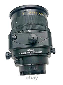 Nikon PC Micro-Nikkor 85mm f/2.8D Tilt/Shift Lens. Excellent Condition Lens Caps