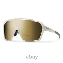 Shift Mag XL Sunglasses Matte Bone Frame Chroma Pop Black Gold Mirror Lens NEW