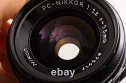 TOP MINT? NIKON PC NIKKOR 35mm F/2.8 MF Wide Angle Shift Lens F Mount From