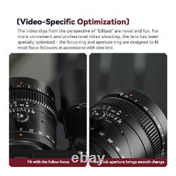 TTArtisan 50mm F1.4 Tilt-Shift Full Frame Lens for Canon Nikon Sony Fujifilm M43