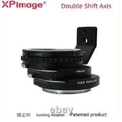 Adaptateur d'axe à double décalage XPimage pour objectif Pentax P645 vers appareil photo Fujifilm GFX