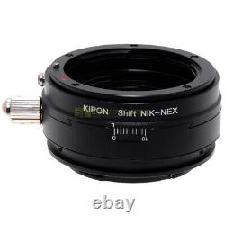 Adaptateur de décalage pour objectifs Nikon sur appareils photo Sony E-Mount Tilt and Shift