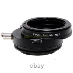 Adaptateur de décalage pour objectifs Nikon sur appareils photo Sony E-Mount Tilt and Shift