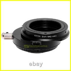 Adaptateur de décalage pour objectifs à vis M42 sur appareils photo Micro 4/3. Bascule