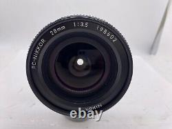 MENTHE? Objectif à décalage grand angle Nikon PC Nikkor 28mm f/3.5 du JAPON