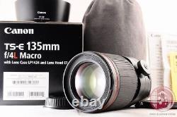 MINT+ en boîte Canon TS-E135mm f/4 L Objectif Macro à décentrement et bascule du Japon Le69