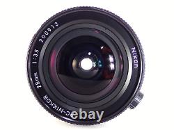 Nikon PC Nikkor 28mm f3.5 MF Objectif à décentrement grand angle pour appareil photo reflex SLR Perspective JAPAN