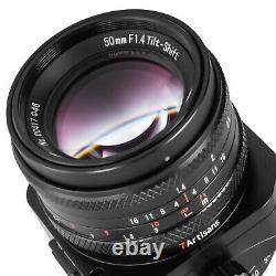 Objectif 7Artisans Tilt & Shift 50mm f/1.4 Apsc pour appareil photo Sony E mount =Noir=