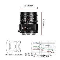 Objectif 7Artisans Tilt & Shift 50mm f/1.4 pour appareil photo Fujifilm X mount =Noir=