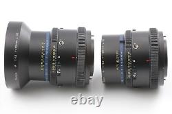 Objectif Mamiya M 75 180mm F4.5 L SB Top MINT RARE avec adaptateur de décentrement/inclinaison NI701 SX701