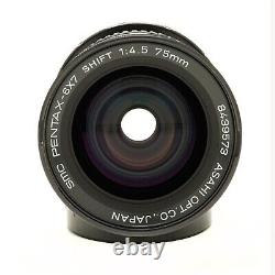 Objectif Pentax 75mm F/4.5 SMC Shift pour appareil photo 6x7 67