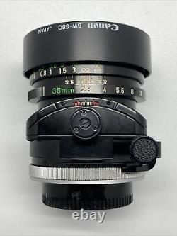 Objectif Tilt-Shift Canon 35mm f/2.8 S.S.C. SSC FD avec étui et boîte d'origine