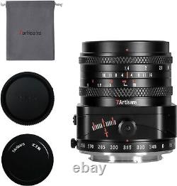 Objectif à décentrement 7artisans 50mm F1.4 APS-C pour appareils photo sans miroir Sony E-Mount