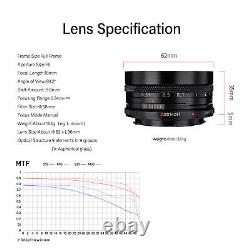 Objectif à décentrement AstrHori 18mm F8 pour appareil photo sans miroir Canon EOS RF Mount plein format