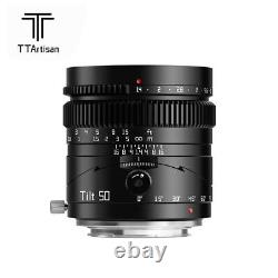 Objectif à décentrement et bascule TTArtisan 50mm F1.4 pour Canon Nikon Sony Fujifilm M43 plein format