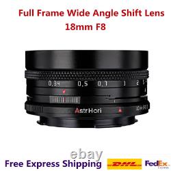 Objectif à décentrement grand angle AstrHori 18mm F8 pour cadre plein format pour Sony E Mount 5R 5T 3N 3R