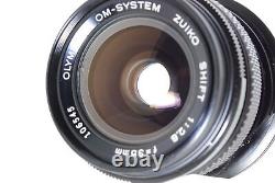 Objectif basculant TOP MINT OLYMPUS OM-SYSTEM ZUIKO SHIFT 35mm F/2.8 en provenance du JAPON