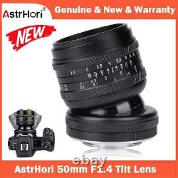 Objectif basculant et décentré AstrHori 50mm F1.4 en monture M43 pour Panasonic et Olympus plein format MF