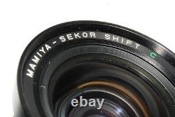 Objectif d'appareil photo moyen format MAMIYA SEKOR SHIFT C 50mm F4 M645 1000S avec rayures