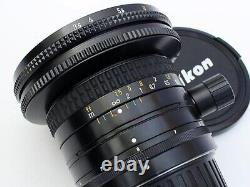 Objectif grand angle à décalage Nikon PC-Nikkor 28mm F3.5, excellent état, provenant du Japon