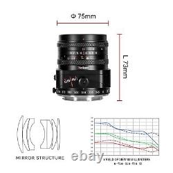 Objectif manuel à bascule 7artisans 50mm F1.4 pour appareil photo APS-C Sony E mount A6600