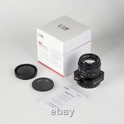 Objectif manuel à bascule 7artisans 50mm F1.4 pour appareil photo APS-C Sony E mount A6600