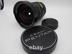 Pentax SMC 28mm F/3.5 Shift K Mount Objectif à mise au point manuelle + bouchons avant et arrière révisé le 22 décembre