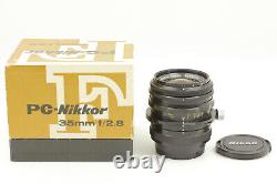 Près de MINT Nippon Kogaku PC Nikkor 35mm f/2.8 Objectif à décalage MF Nikon Du JAPON